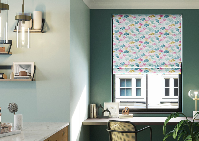 Palm Beach Faux Silk, Tropicana - Roman Blind - Image 3